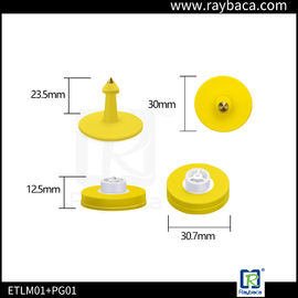 Small Size Two Pieces Visual Ear Tags Round Shape For Pig Livestock Management