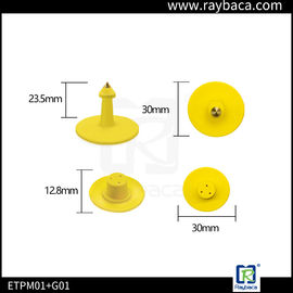 Small Size Two Pieces Visual Ear Tags Round Shape For Pig Livestock Management