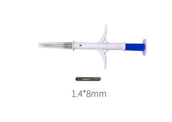 ISO11784/85 Rfid Injectable Microchips Syringe With 15 Digits Unique Number