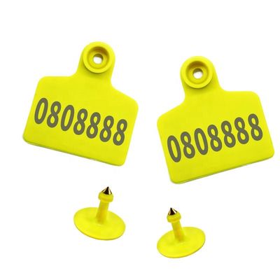 ISO medicated Cattle Tracking Ear Tags Two Pieces Farm Management